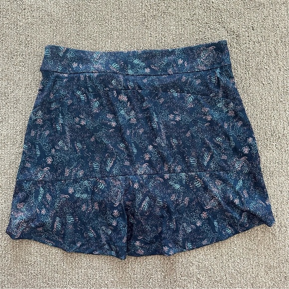 Greg Norman Monet Abstract Brush Navy Print Skort ML75 Sculpt Stretch Size Small - Picture 4 of 6